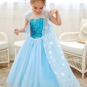 KidsTrish Scully Sparkly Elsa Costume